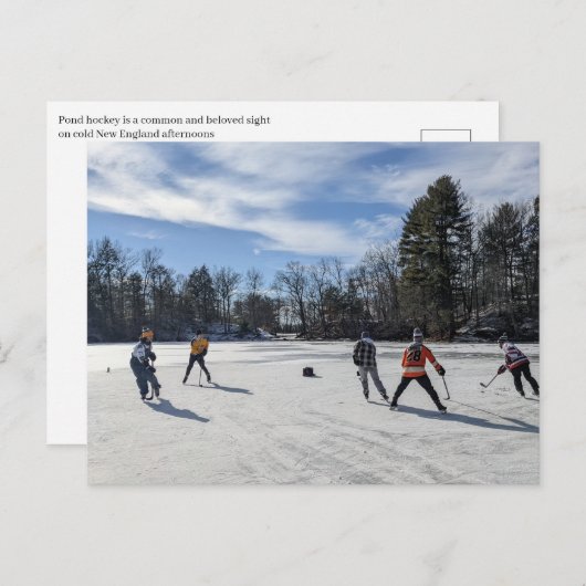 Puffers Pond Hockey Postkarte (Vorne/Hinten)