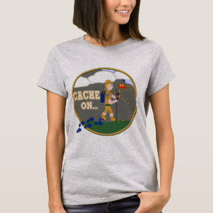 PUFFERSPEICHER AN! GEOCACHING KÜKEN-MÄDCHEN BLON T-Shirt