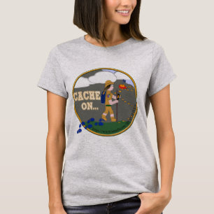 PUFFERSPEICHER AN! GEOCACHING KÜKEN-MÄDCHEN T-Shirt