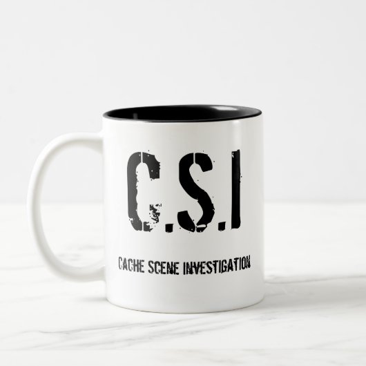 Pufferspeicher-Szenen-Untersuchung, C.S.I. Zweifarbige Tasse (Links)