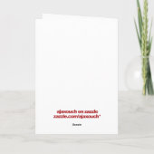 Pufferung Weihnachtskarte Feiertagskarte (Rückseite)