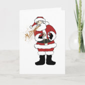 Pufferung Weihnachtskarte Feiertagskarte (Vorderseite)