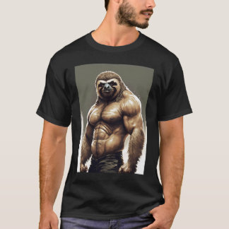 Puffes Mukous-Faulquappe im Fitnessraum T-Shirt