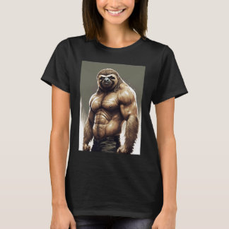 Puffes Mukous-Faulquappe im Fitnessraum T-Shirt
