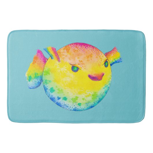 Pufffisch Badematte (Vorderseite)