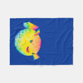 Pufffisch Fleecedecke (Vorderseite (Horizontal))