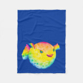 Pufffisch Fleecedecke (Vorderseite)