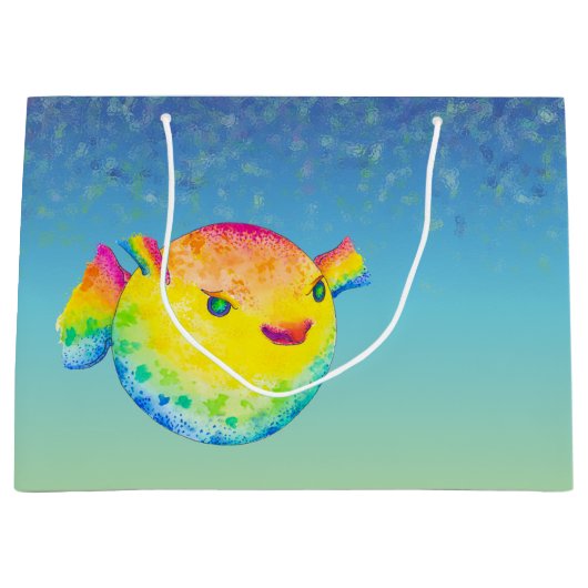 Pufffisch Große Geschenktüte (Vorderseite)