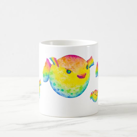 Pufffisch Kaffeetasse (Mittel)