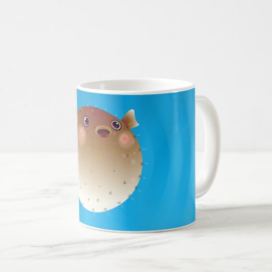 Pufffisch Kaffeetasse (VorderseiteRechts)