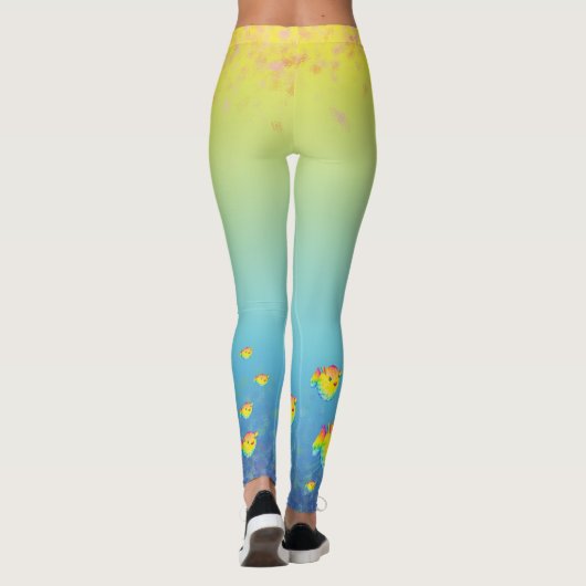 Pufffisch Leggings (Rückseite)