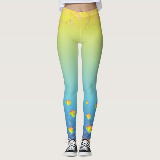 Pufffisch Leggings (Vorderseite)
