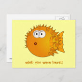 Pufffisch - lustige Sprüche Postkarte (Vorne/Hinten)
