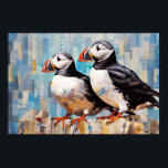 Puffin Animal Bird Art Deco Paint Poster<br><div class="desc">Puffin Animal Bird Art Decor Paint Mosaic Grafik Farbe. Ein phantastisches Bild mit farbenprächtigen Porträts der majestätischen Natur.</div>