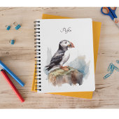 Puffin auf einer Felsenwasserfarbe, nach Maß Planer