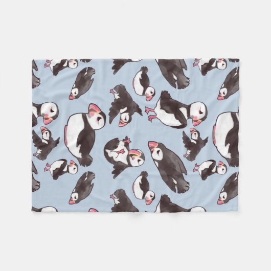 Puffin-Baby-Fleece-Decke Fleecedecke (Vorderseite (Horizontal))