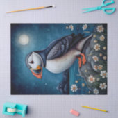 Puffin Bird Boho Mystical Art Seidenpapier (Basteln)