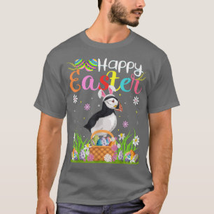 Puffin Bird Bunny Egg Jagd Funny Puffin Happy E T-Shirt