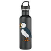 Puffin Bird Funny IcelSeaBird Lover Geschenk Männe Edelstahlflasche (Vorderseite)
