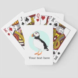 Puffin Bird Illustration Spielkarten