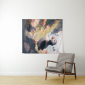 Puffin Bird Portrait Animal Painting Free Wandteppich (Beispiel (Horizontal))