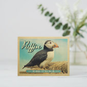 Puffin Bird Postcard - Wildlife of the North Postkarte (Stehend Vorderseite)