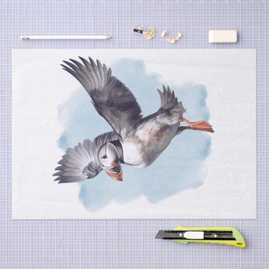 Puffin Bird Seidenpapier (Handwerk)