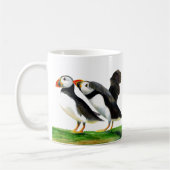 Puffin Bird Wasserfarbenmalerei Kaffeetasse (Links)