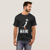 Puffin Bird-Watching in Maine Souvenir-Geschenk T-Shirt (Vorne ganz)