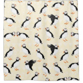 Puffin Birds Pattern Duschvorhang (Vorderseite)