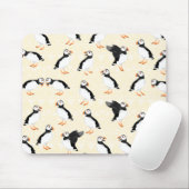 Puffin Birds Pattern Mousepad (Mit Mouse)