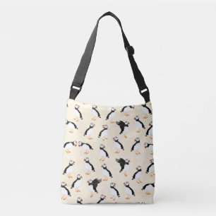 Puffin Birds Pattern Tragetaschen Mit Langen Trägern