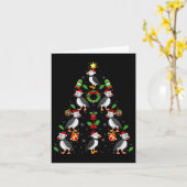 Puffin Birds Xmas Leuchtturm Puffin Weihnachten Karte (Gelbe Blume)