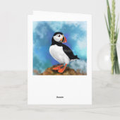 Puffin Birthday Card Karte (Rückseite)