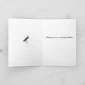 Puffin Birthday Card Karte (Innenseite)
