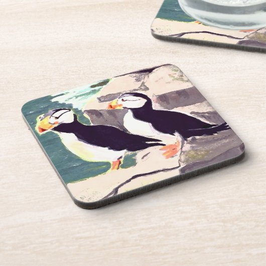 Puffin Cork Untersetzer (Linke Seite)