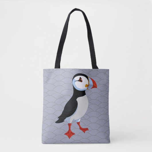 Puffin Design Tote Bag Tasche (Vorderseite)