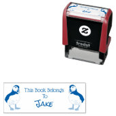 Puffin dieses Buch gehört Permastempel (Beispiel)