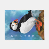 Puffin Doormat Willkommenstext Fußmatte (Vorderseite)