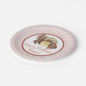 Puffin-Felsen-Party-Platte - Bernie Pappteller (Schrägansicht)