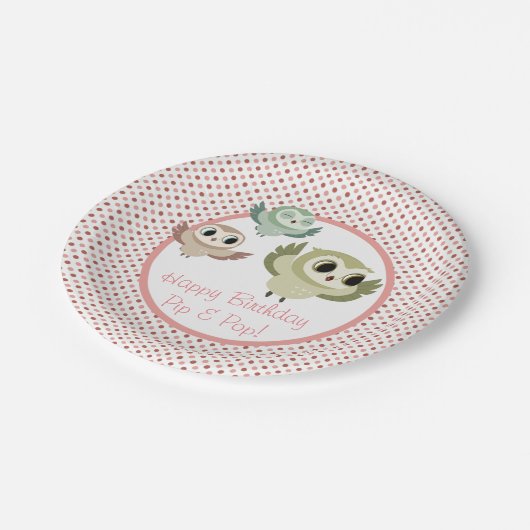 Puffin-Felsen-Party-Platte - die Schreie Pappteller (Schrägansicht)