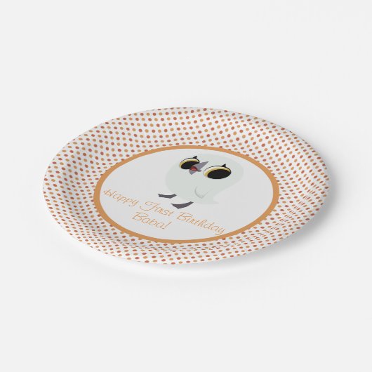 Puffin-Felsen-Party-Platte - Kuchen Pappteller (Schrägansicht)