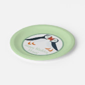 Puffin-Felsen-Party-Platte - Mutter u. Papa Pappteller (Schrägansicht)