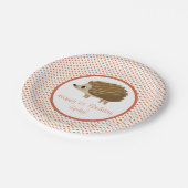 Puffin-Felsen-Party-Platte - stachelig Pappteller (Schrägansicht)