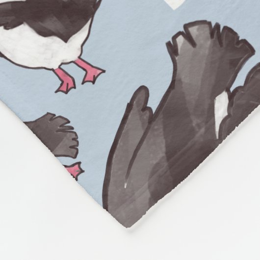 Puffin-Fleece-Baby-Decke Fleecedecke (Ecke)