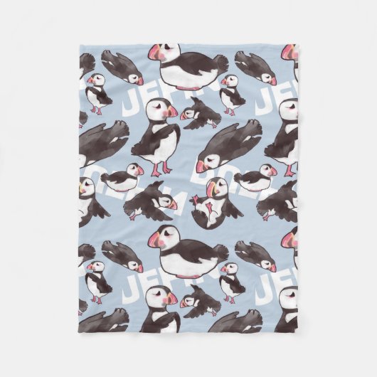 Puffin-Fleece-Baby-Decke Fleecedecke (Vorderseite)