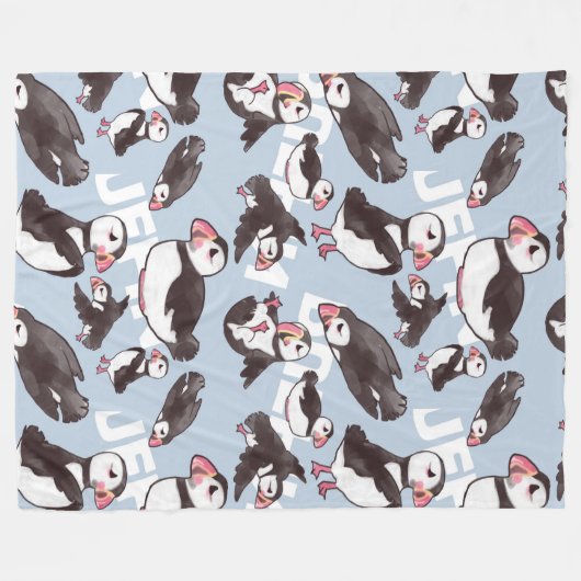 Puffin-Fleece groß Fleecedecke (Vorderseite (Horizontal))