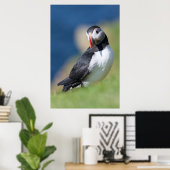 Puffin (Fratercula Arctica) auf der Klippe 2 Poster (Heimbüro)