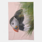 Puffin (Fratercula arctica) Geschirrtuch (Vertikal)