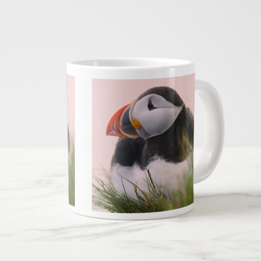 Puffin (Fratercula arctica) Jumbo-Tasse (Vorderseite Rechts)